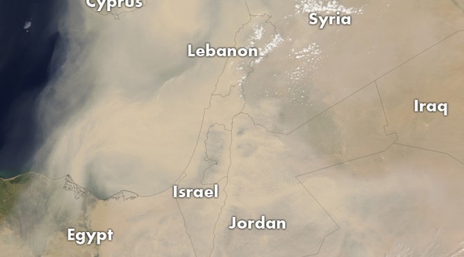 Sandstorm ushering in High Holy Days